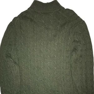 Pull Homme Daniel Cremieux - Col V Vert/Olive - Taille M - 55% Coton - Neuf Avec Étiquette